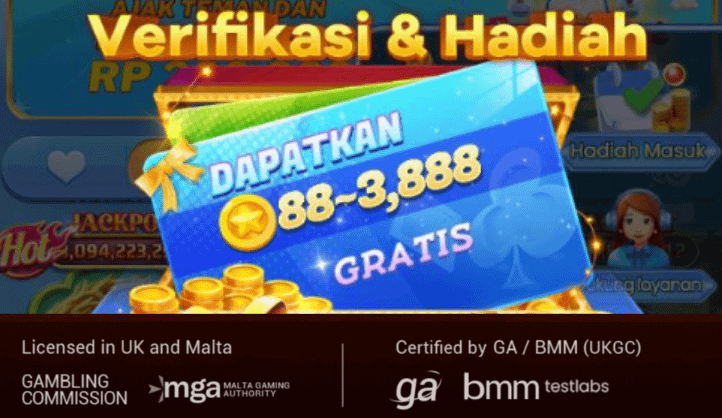 88id app - tentang kami - registration bonus